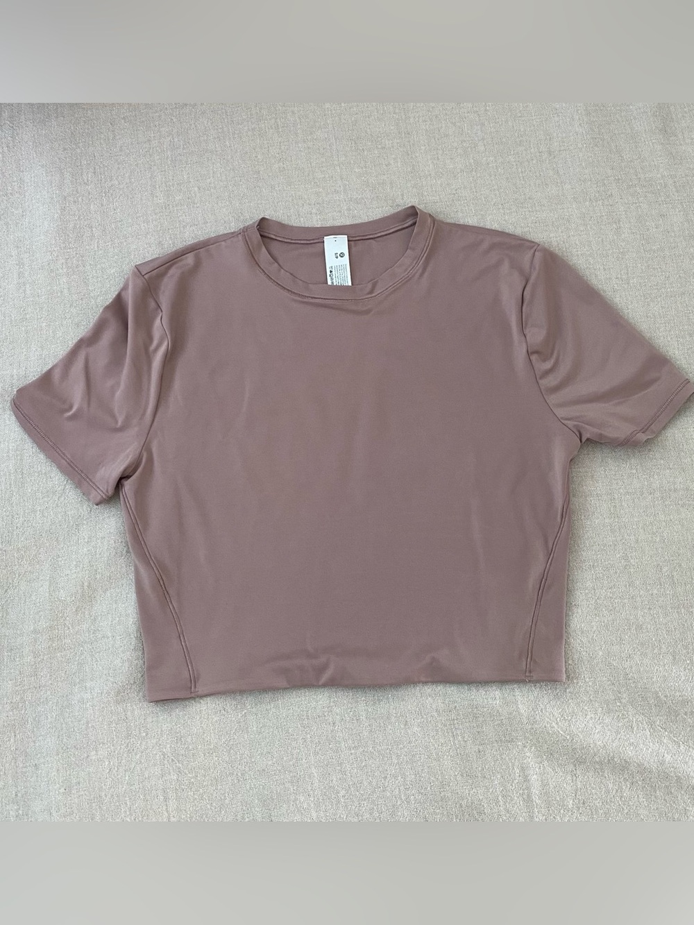 Lululemon Nulu Crewneck Cropped T-Shirt - Twilight Rose